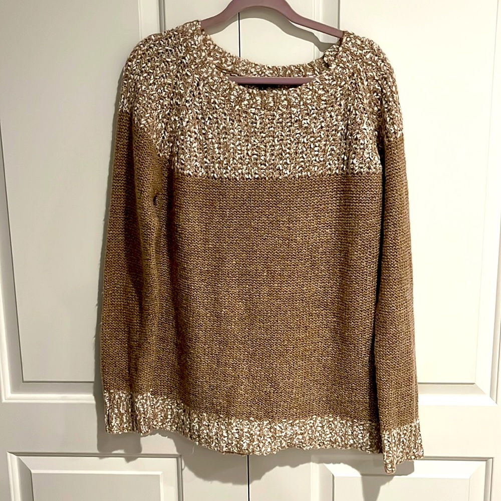 Fate brand sweater. Never worn! Beige/tan and cream color